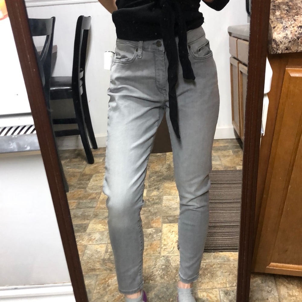 Banana Republic gray skinny jeans
